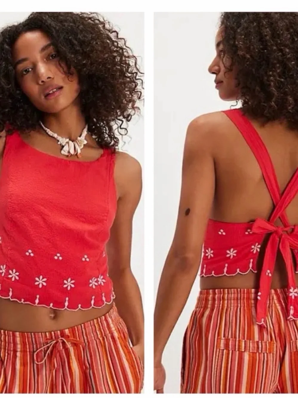 Free People The Kayla Solid Embroidered Top NWT
